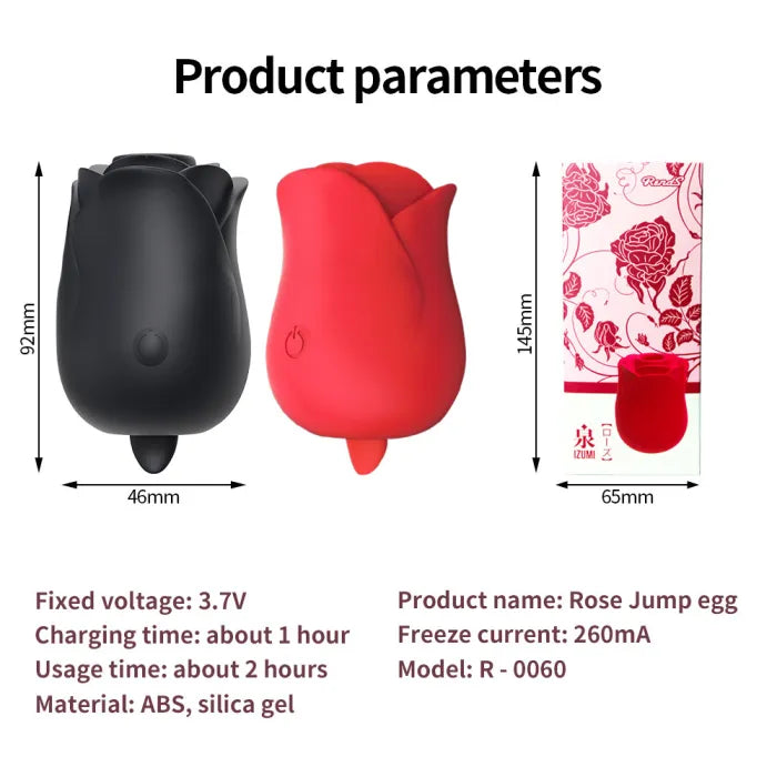 Rose Jump Egg Tongue Licking Clitoris Massage
