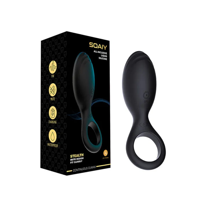 Soaiy - 10 Speed USB Rechargeable Vibrating Cock Ring
