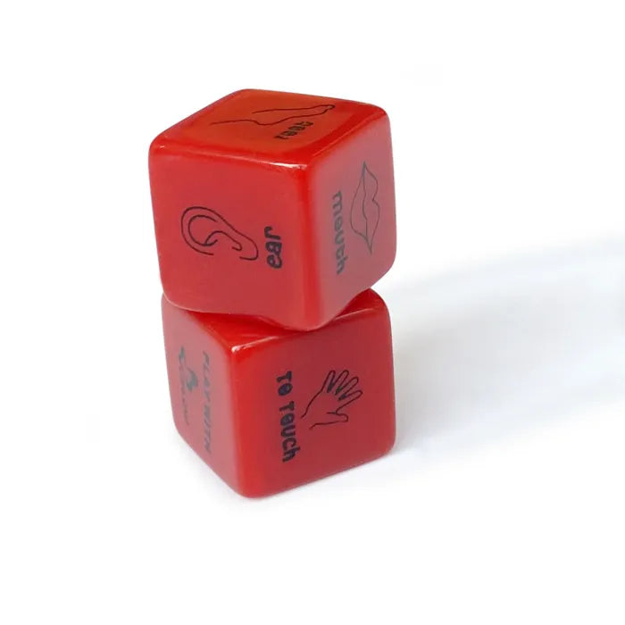 2 Pcs Set Red Sex Love Dice Toys