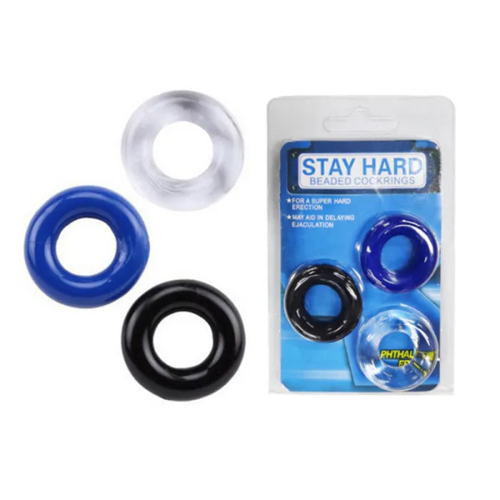 3 PCS Silicone Delay Ejaculation Rings