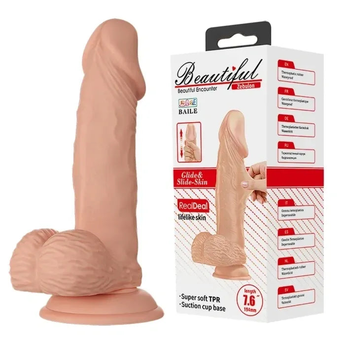 The Real One – 7.6” Realistic Dildo with Suction Cup